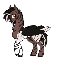 Size: 900x900 | Tagged: safe, artist:left4deadd, oc, unnamed oc, pegasus, pony, zebra, dreadlocks, dreads, male, male oc, pegasus oc, pony oc, stallion, stallion oc, unnamed character, unnamed pony, zebra oc