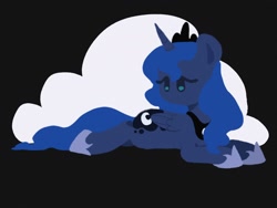 Size: 2048x1536 | Tagged: safe, artist:starrymysteryy, princess luna, alicorn, pony, cloud, female, hoof shoes, jewelry, lying down, mare, peytral, prone, regalia, solo