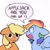 Size: 2048x2048 | Tagged: safe, artist:starrymysteryy, applejack, rainbow dash, earth pony, pegasus, pony, g4, dialogue, duo, female, mare, simple background, speech bubble, teary eyes, white background