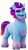 Size: 360x646 | Tagged: safe, artist:starbuzzarts, edit, alphabittle blossomforth, misty brightdawn, pony, unicorn, g5, coat markings, colored hooves, horn, male, open mouth, palette swap, rebirth misty, recolor, simple background, socks (coat markings), solo, white background