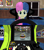 Size: 1366x1536 | Tagged: safe, artist:ardoplasma41, bon bon, sweetie drops, equestria girls, g4, 3d, arcade, arcade cabinet, arcade game, clothes, daytona usa, daytona usa 2, hornet high class, mmd, shirt, steering wheel, t-shirt