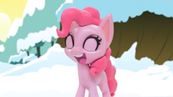 Size: 1920x1080 | Tagged: safe, screencap, pinkie pie, earth pony, pony, g4, g4.5, my little pony: stop motion short, cute, laughing