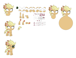 Size: 1736x1343 | Tagged: safe, applejack, earth pony, g4.5, my little pony: pony life, character builder