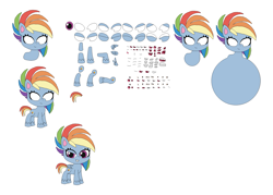 Size: 1773x1273 | Tagged: safe, rainbow dash, pegasus, g4, g4.5, my little pony: pony life, character builder