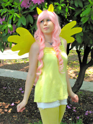 Size: 800x1067 | Tagged: safe, artist:i-am-perry, fluttershy, human, g4, clothes, cosplay, costume, everfree northwest, everfree northwest 2015, irl, irl human, photo, solo