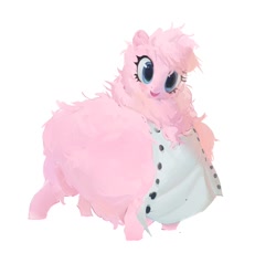 Size: 936x859 | Tagged: safe, artist:vondsketch, oc, oc only, oc:fluffle puff, earth pony, pony, bib, female, fluffy, mare, simple background, solo, white background
