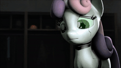 Size: 1280x720 | Tagged: safe, artist:ferexes, rarity, sweetie belle, gynoid, pony, robot, robot pony, unicorn, friendship is witchcraft, g4, 2014, 3d, animated, animation test, artifact, badass, cute, diasweetes, female, filly, foal, horn, link in description, mare, minigun, nostalgia, old art, old video, red eyes, remake, rocket launcher, sad, sound, source filmmaker, sweetie bot, talking, video, weapon, weapons-grade cute, webm, youtube, youtube link, youtube video
