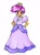 Size: 878x1200 | Tagged: safe, artist:liaaqila, scootaloo, human, equestria girls, g4, clothes, crown, cute, cutealoo, dress, ear piercing, earring, female, gloves, gown, grin, hand on hip, jewelry, piercing, poofy shoulders, princess daisy, princess scootaloo, regalia, smiling, solo, solo female, super mario bros.