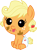 Size: 3000x4004 | Tagged: safe, artist:cloudy glow, applejack, apple family reunion, g4, .ai available, baby, babyjack, cute, foal, jackabetes, simple background, solo, stain, tongue out, transparent background, vector, younger