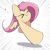 Size: 1000x1000 | Tagged: safe, artist:miryelis, fluttershy, pegasus, pony, two legged creature, ><, animated, emanata, eyes closed, floating wings, gif, meme, not salmon, running, simple background, smiling, solo, speed lines, sunburst background, wat, white background, wings, x3