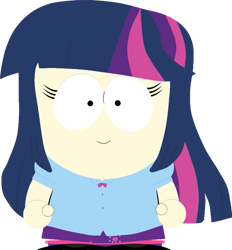 Size: 659x709 | Tagged: safe, twilight sparkle, human, equestria girls, g4, simple background, solo, south park, transparent background
