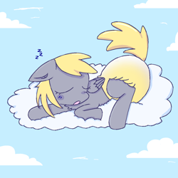 Size: 1280x1280 | Tagged: safe, derpy hooves, pegasus, pony, g4, cloud, diaper, diaper fetish, diaper usage, diapered, ear fluff, female, fetish, mare, non-baby in diaper, on a cloud, peeing in diaper, pissing, poofy diaper, sky, sleeping, sleeping on a cloud, urine, used diaper, using diaper, wet diaper, wetting