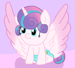 Size: 745x672 | Tagged: safe, artist:cmara, princess flurry heart, alicorn, pony, g4, baby, baby pony, cute, diaper, female, filly, flurrybetes, foal, solo, spread wings, wings