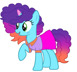 Size: 1731x1616 | Tagged: safe, artist:digigex90, misty brightdawn, pony, unicorn, g4, g5, g5 to g4, generation leap, horn, rebirth misty, simple background, solo, transparent background