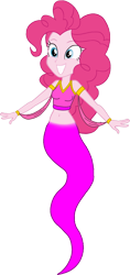 Size: 754x1601 | Tagged: safe, artist:invisibleink, artist:tylerajohnson352, pinkie pie, genie, equestria girls, g4, armlet, belly button, belly dancer outfit, bracelet, eyelashes, geniefied, harem outfit, jewelry, midriff, simple background, solo, transparent background