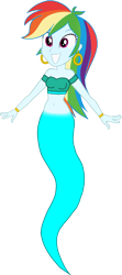 Size: 698x1577 | Tagged: safe, artist:invisibleink, artist:tylerajohnson352, rainbow dash, genie, equestria girls, g4, armlet, belly button, belly dancer outfit, bracelet, ear piercing, earring, eyelashes, geniefied, harem outfit, hooped earrings, jewelry, midriff, multicolored hair, piercing, rainbow hair, simple background, solo, transparent background
