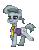 Size: 176x228 | Tagged: safe, octavio pie, earth pony, pony, pony town, g4.5, animated, clothes, gif, male, shirt, simple background, solo, stallion, transparent background, trotting