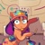 Size: 307x307 | Tagged: safe, artist:natalie haines, edit, idw, official comic, sunny starscout, earth pony, pony, g5, my little pony: tell your tale, official, spoiler:comic, spoiler:g5, spoiler:g5comic, bloodshot eyes, comic, comic cover, cropped, cutie mark, drawing, female, helmet, mane stripe sunny, mare, meme, my little pony: kenbucky roller derby, paper, pencil, pepe silvia, pointing, ponified, poster, race track, roller derby, roller skates, skates, unshorn fetlocks, wide eyes