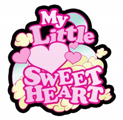 Size: 3000x2929 | Tagged: safe, art pack:my little sweetheart, high res, logo, no pony, simple background, white background