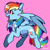 Size: 2894x2894 | Tagged: safe, artist:jellysketch, pegasus, pony, flying, simple background, smiling, solo