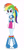 Size: 1024x2107 | Tagged: safe, artist:mlpfan1993, rainbow dash, human, equestria girls, g4, alternate hairstyle, boots, clothes, cute, dashabetes, female, grin, ponytail, rainbow socks, shoes, simple background, skirt, smiling, socks, solo, striped socks, white background