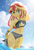 Size: 678x1000 | Tagged: safe, artist:emeraldblast63, sunset shimmer, human, equestria girls, g4, belly button, bikini, breasts, busty sunset shimmer, clothes, female, legs in the water, lens flare, looking at you, partially submerged, sexy, solo, stupid sexy sunset shimmer, sunlight, sunset shimmer swimsuit, swimsuit