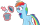 Size: 1278x635 | Tagged: safe, artist:brightstar40k, rainbow dash, pegasus, pony, g4, magic duel, cursor, female, mare, mouthless, simple background, solo, transparent background, trash can