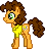 Size: 88x96 | Tagged: safe, artist:botchan-mlp, cheese sandwich, animated, blinking, cute, cute cheese sandwich, desktop ponies, facing left, gif, idle, lifting hoof, pixel art, smiling, solo, sprite