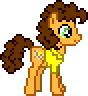 Size: 88x96 | Tagged: safe, artist:botchan-mlp, cheese sandwich, animated, blinking, cute, cute cheese sandwich, desktop ponies, facing right, gif, idle, lifting hoof, pixel art, smiling, solo, sprite