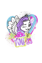 Size: 800x1200 | Tagged: safe, pipp petals, pegasus, pony, g5, my little pony: a new generation, my little pony: make your mark, official, design, female, mare, merchandise, one eye closed, simple background, solo, text, transparent background, wink