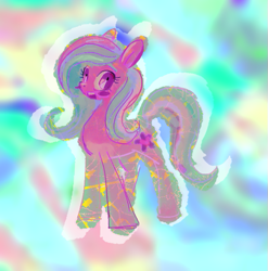Size: 579x585 | Tagged: safe, artist:eyerealm, oc, oc only, oc:etosama, earth pony, pony, abstract background, blushing, female, mare, ponified