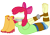 Size: 3000x2092 | Tagged: safe, artist:cardshark777, apple bloom, human, equestria girls, g4, barefoot, blindfold, bondage, boots, bow, digital art, feet, female, gag, green shirt, hair bow, helpless, hogtied, rope, rope bondage, shoes, shoes removed, simple background, solo, tape, tape gag, transparent background, wip