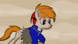 Size: 480x270 | Tagged: safe, artist:sp3ctrum-ii, oc, oc only, oc:fededash, pegasus, fallout equestria, animated, argentina, flying, gif, poniesonline, resistencia brony, solo