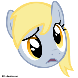 Size: 900x900 | Tagged: safe, artist:sirspikensons, derpy hooves, pegasus, pony, g4, female, head only, mare, simple background, solo, transparent background, vector