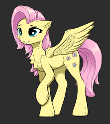 Size: 3508x3965 | Tagged: safe, artist:itchystomach, fluttershy, pegasus, g4, digital art, solo, standing