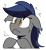 Size: 1300x1400 | Tagged: safe, artist:icey, oc, oc only, oc:echo, bat pony, pony, floppy ears, hooves together, simple background, solo, sticker, transparent background