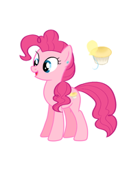 Size: 654x871 | Tagged: safe, artist:xinjinjumin293104353261, pinkie pie, earth pony, pony, g4, alternate cutie mark, fiction:empire of friendship, horn, redesign, simple background, solo, white background
