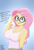 Size: 1780x2600 | Tagged: safe, artist:theretroart88, fluttershy, oc, oc:fleurbelle, human, equestria girls, g4, adjusting glasses, adorabelle, arms, big breasts, breasts, bust, busty fluttershy, cleavage, clothes, cute, dialogue, eyelashes, female, fingers, glasses, hand, happy, heart, long hair, looking at you, ocbetes, open mouth, open smile, shyabetes, sleeveless, smiling, smiling at you, solo, talking to viewer, tank top, teenager, teeth