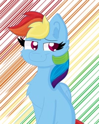 Size: 1449x1815 | Tagged: safe, artist:cinematic-fawn, rainbow dash, pegasus, pony, g4, abstract background, chest fluff, solo