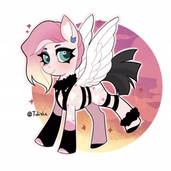 Size: 2048x2048 | Tagged: safe, artist:tabithaqu, oc, oc only, pegasus, pony, female, mare, simple background, solo, white background