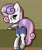 Size: 2000x2400 | Tagged: safe, artist:scandianon, sweetie belle, pony, unicorn, g4, bedroom eyes, butt, clothes, crotch bulge, daisy dukes, female, frog (hoof), horn, implied tail hole, looking at you, looking back, looking back at you, mare, older, older sweetie belle, plot, raised hoof, raised tail, shorts, solo, tail, underhoof