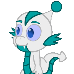 Size: 320x320 | Tagged: safe, artist:sp3ctrum-ii, oc, oc only, oc:bx-8, dragon, animated, dragon oc, non-pony oc, thumbs up