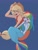 Size: 1536x2048 | Tagged: safe, artist:otaku_heiwa_jp, applejack, rainbow dash, mermaid, equestria girls, g4, applejack's hat, blue background, blushing, clothes, cowboy hat, duo, female, freckles, hat, lesbian, ship:appledash, shipping, simple background, tank top