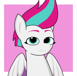 Size: 855x835 | Tagged: safe, artist:vilord, zipp storm, pegasus, pony, g5, animated, bronybait, cute, gif, heart, loop, one eye closed, simple background, solo, tongue out, white background, wink