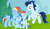 Size: 3812x2235 | Tagged: safe, rainbow dash, soarin', oc, oc:ragtag, oc:shooting star, pegasus, pony, g4, cute, dashabetes, female, filly, foal, heartwarming, hug, male, mare, offspring, parent:rainbow dash, parent:soarin', parents:soarindash, ship:soarindash, shipping, siblings, stallion, straight, twins