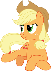Size: 4812x6650 | Tagged: safe, artist:mlptmntfan2000, applejack, earth pony, pony, g4, absurd resolution, cute, female, jackabetes, lying down, mare, prone, simple background, solo, transparent background, vector