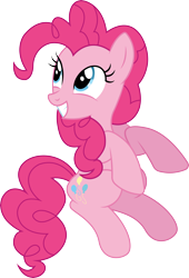 Size: 4652x6830 | Tagged: safe, artist:mlptmntfan2000, pinkie pie, earth pony, pony, g4, absurd resolution, cute, diapinkes, female, mare, simple background, smiling, solo, transparent background, vector