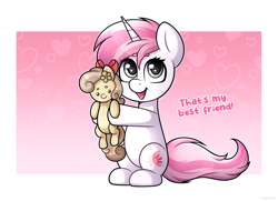 Size: 3213x2326 | Tagged: safe, artist:madelinne, oc, oc only, oc:dandelion "buttercup", oc:sweet irony, original species, plush pony, commission, duo, plushie, ych result