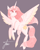 Size: 1370x1728 | Tagged: safe, artist:sanechkaa, princess celestia, alicorn, pony, g4, alternate hairstyle, eyeshadow, female, gray background, makeup, mare, pink-mane celestia, simple background, solo