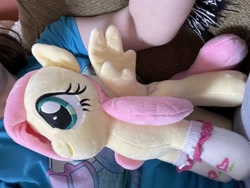 Size: 3088x2316 | Tagged: safe, fluttershy, human, clothes, irl, photo, plushie, socks